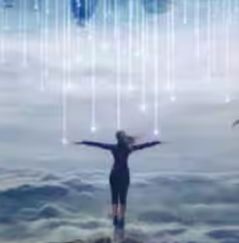 woman extending her arms