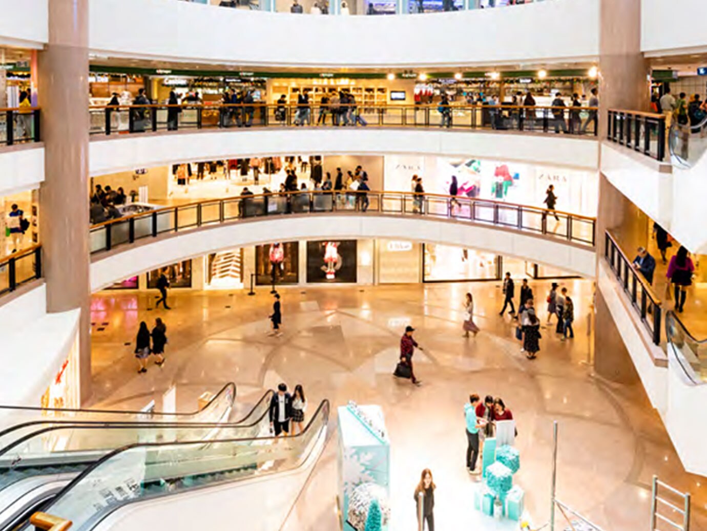 city mall interior