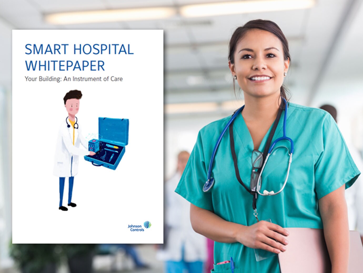 woman scrubs smart hospital whitepaper