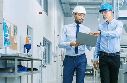 engineers in medical facility