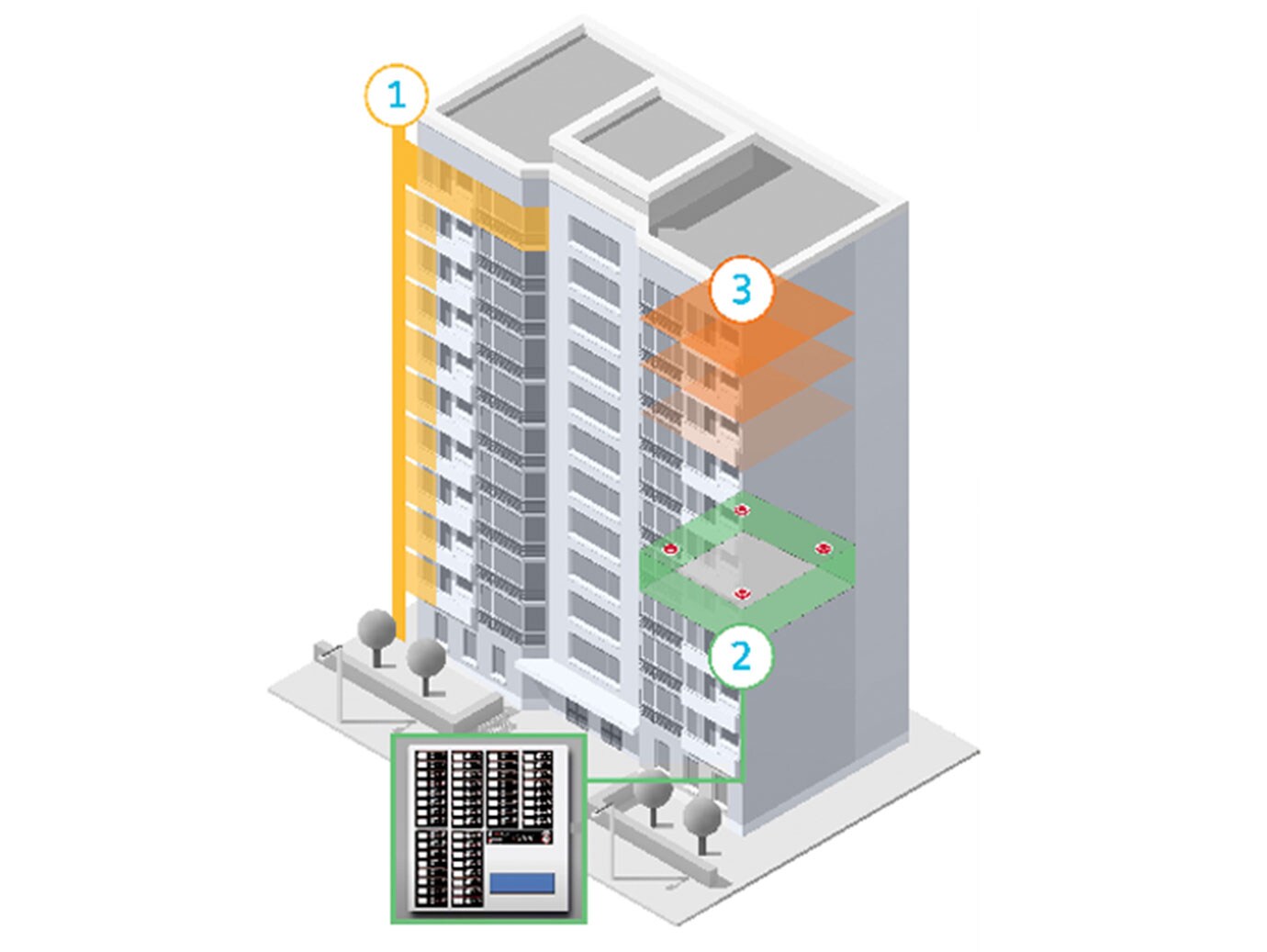 evac building plan 3d