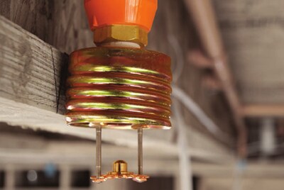 fire sprinkler close up