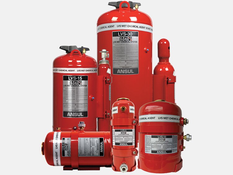 Liquid agent fire suppression equipment