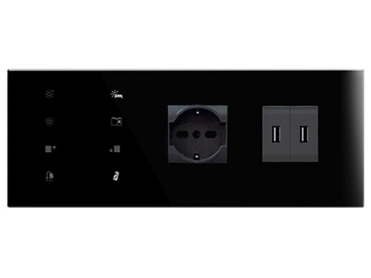 A switch board with a touch lighting system