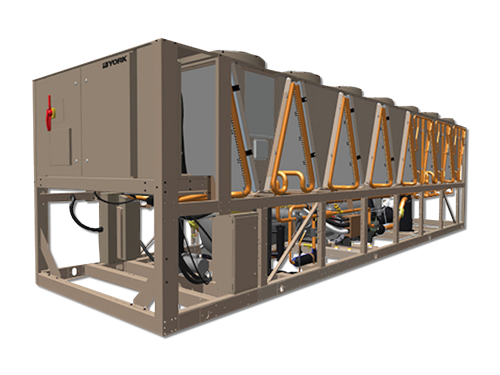 yvfa air cooled vsd screw chiller with integrated free cooling