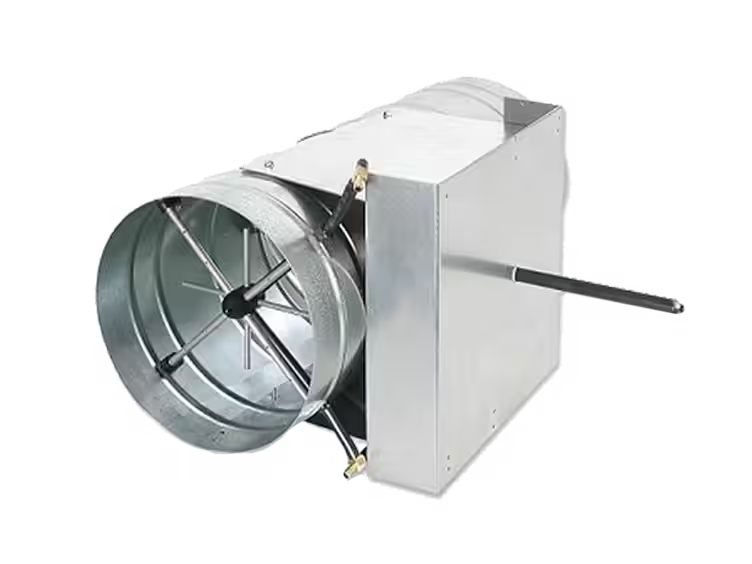 A Variable Air Volume Terminal on a white background