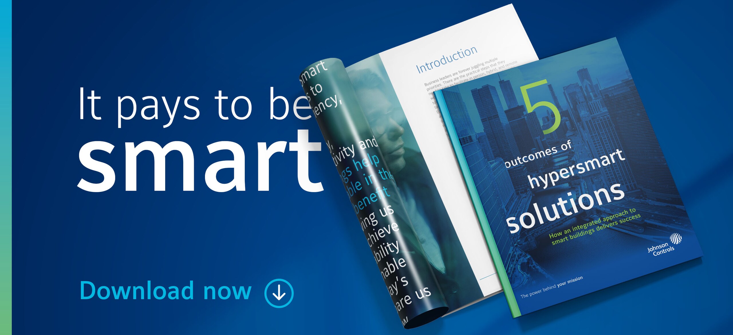 Two blue magazines with the text 'It pays to be smart, Download Now'
