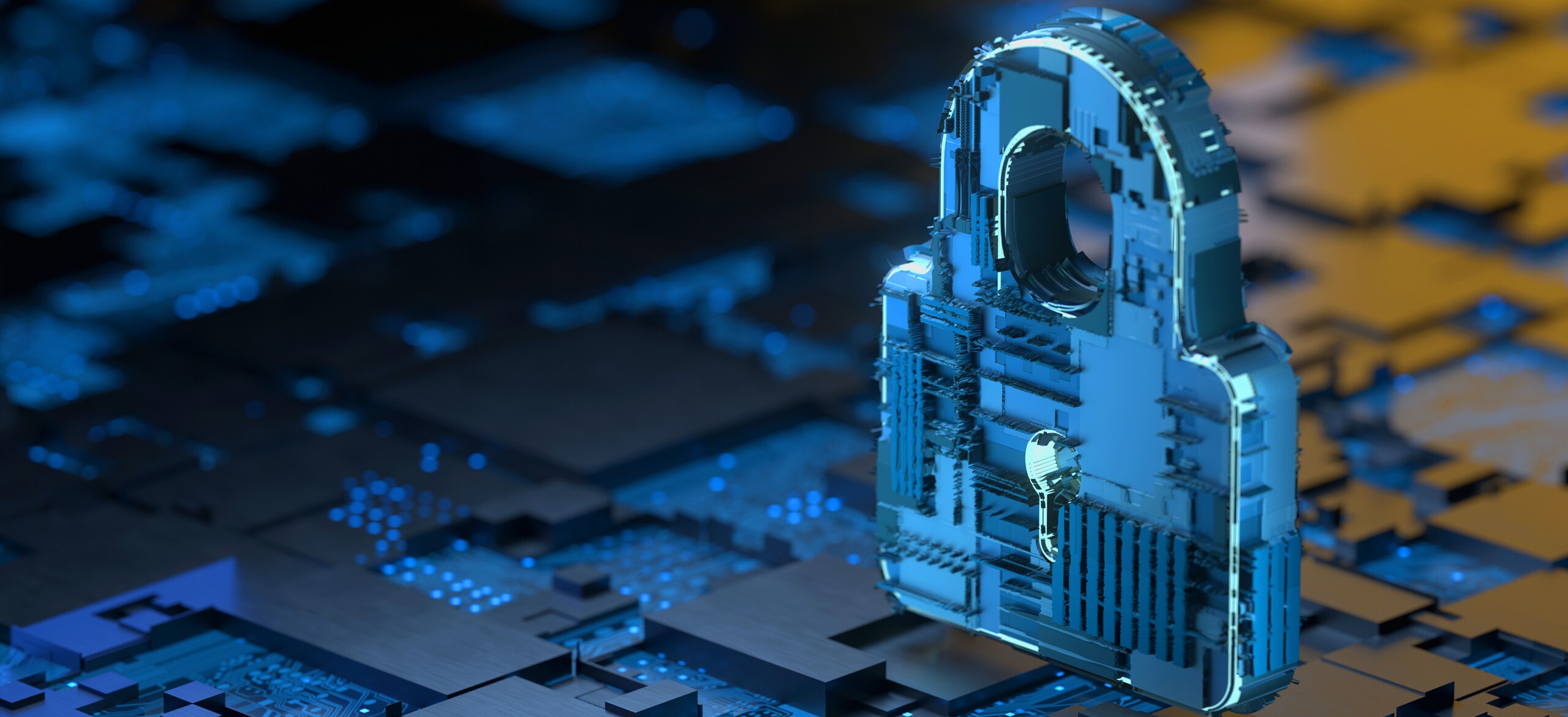 Graphics of a 3D lock on computer processors