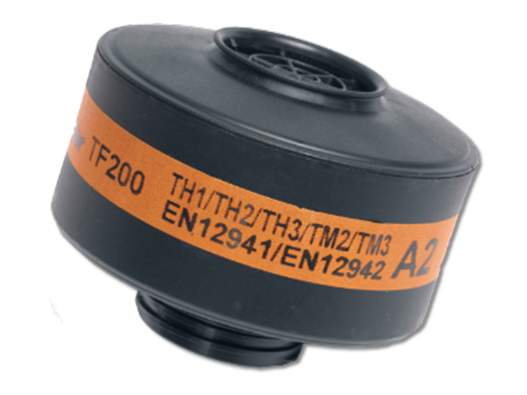 Filter for fire-safety facemasks