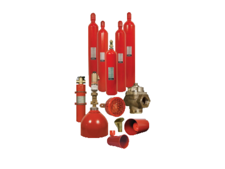 A collection of high-pressure carbon dioxide units