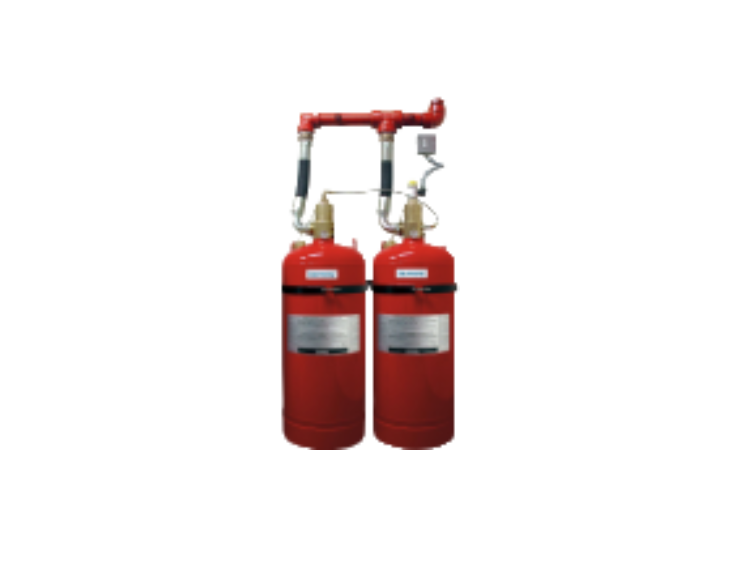 A set of Sapphire 25 fire extinguishers