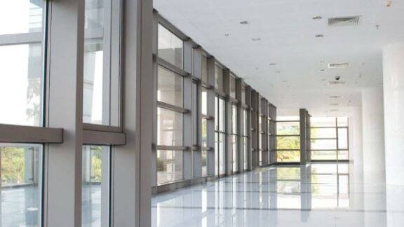 corridor in modern office building