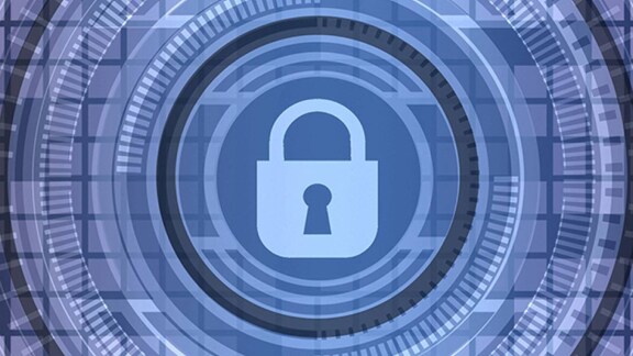 a security graphic illustrates electronic/wireless lock
