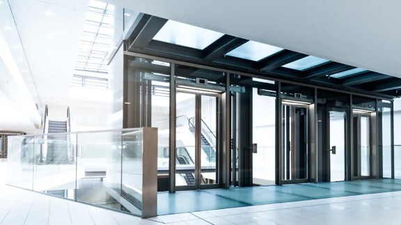 an office with multiple doors depiciting door controller