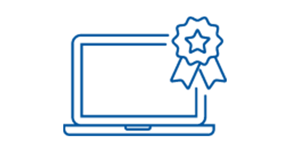 Icon depicting Award-winning dashboard