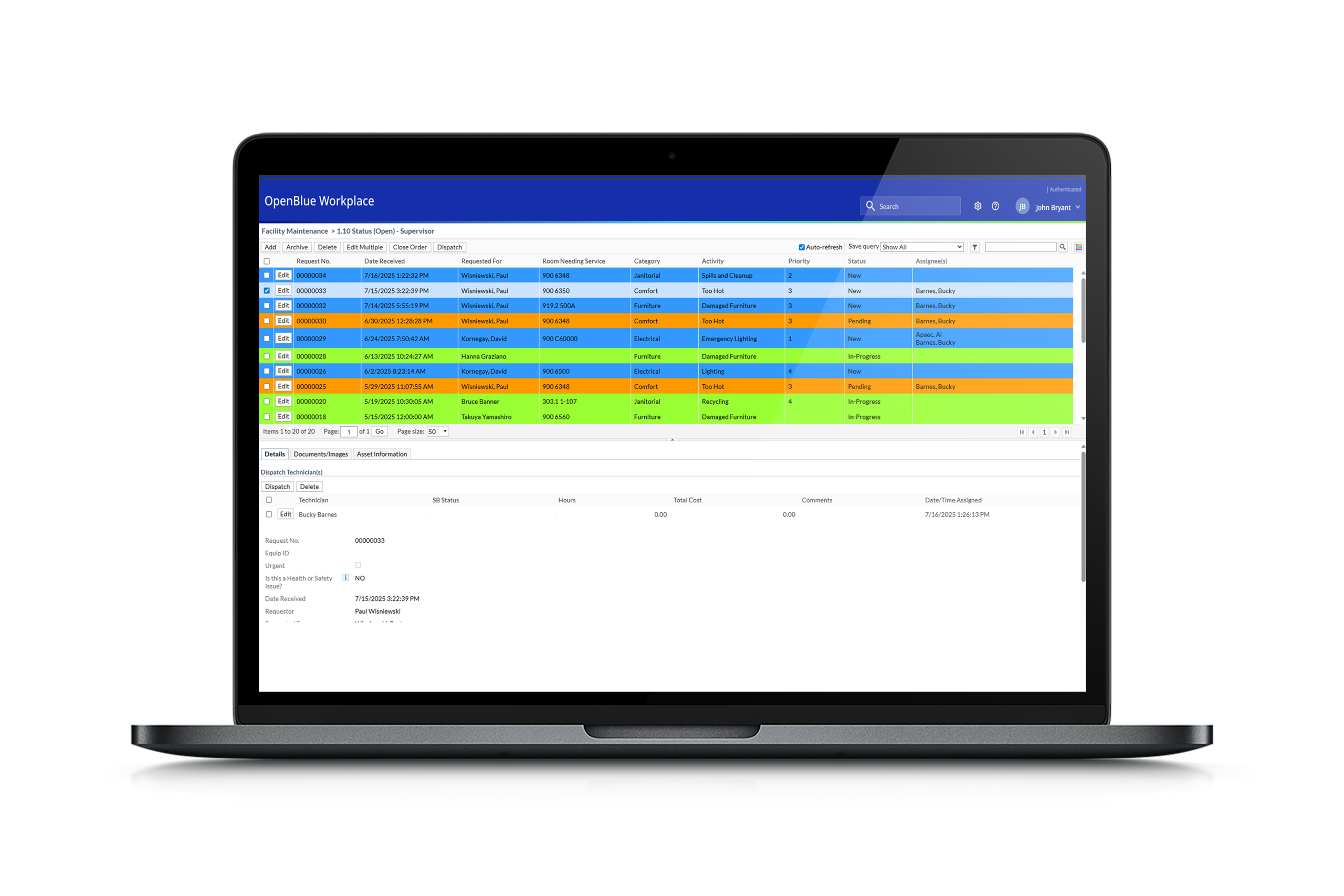 Control Maintenance Screen Facility Maintenance Software | Johnson Controls