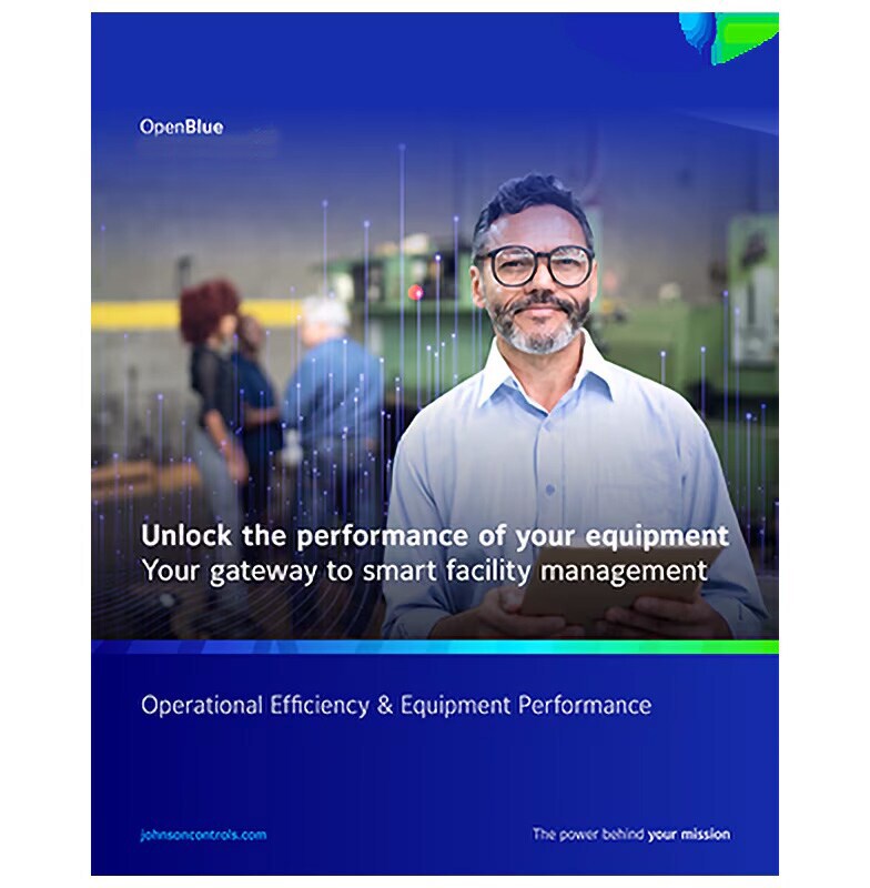 Cover page of OpenBlue Operational Efficiency & Equipment Performance brochure