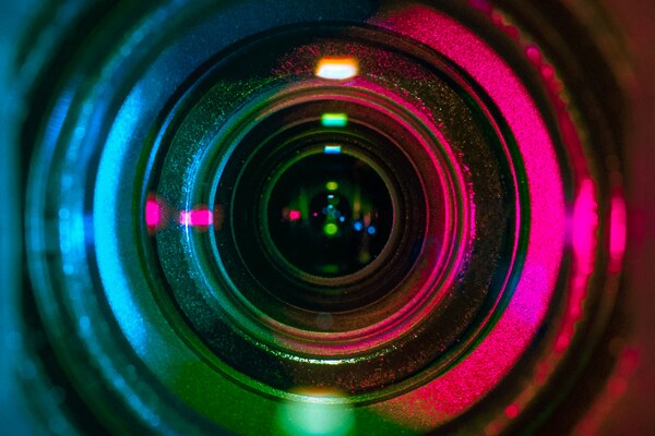 Close-up of a camera lens