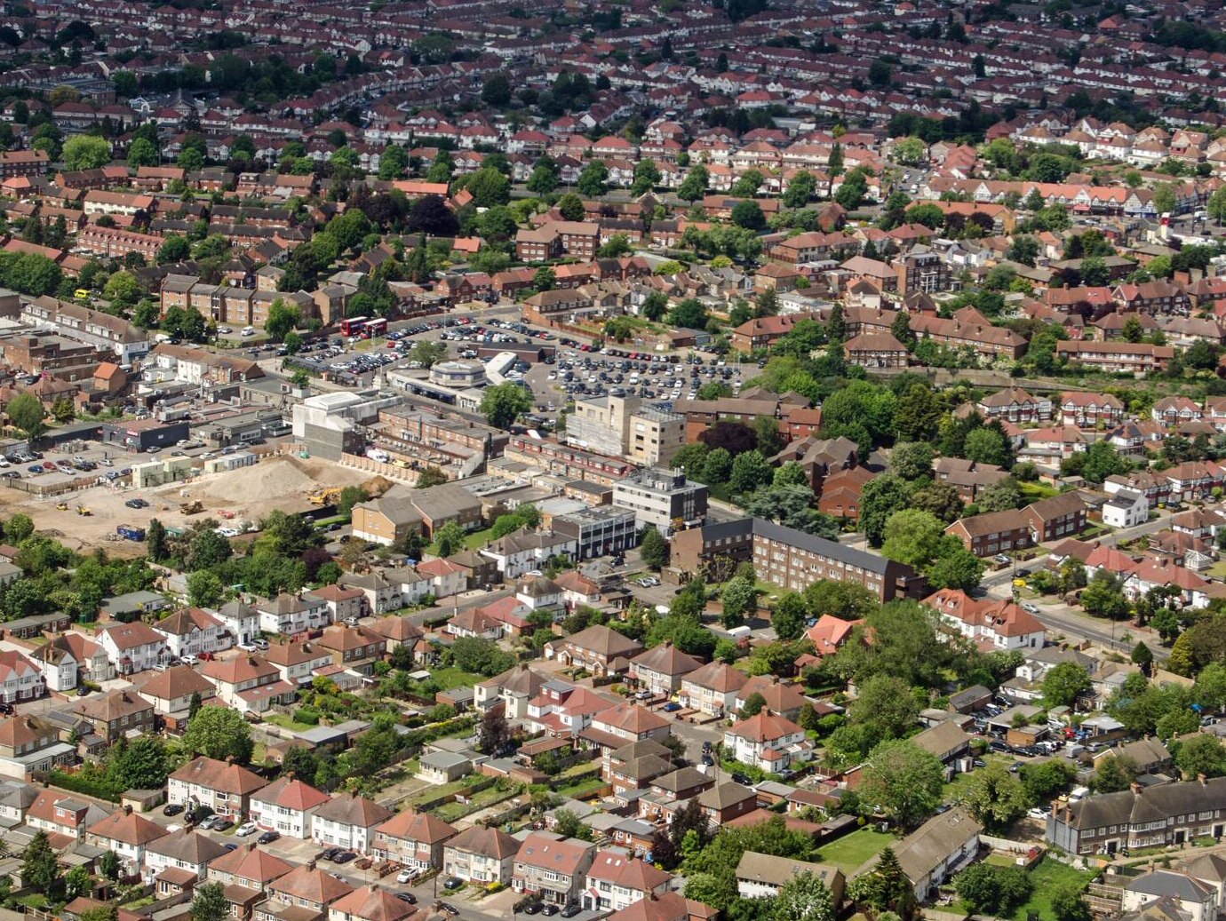 Houses top view
